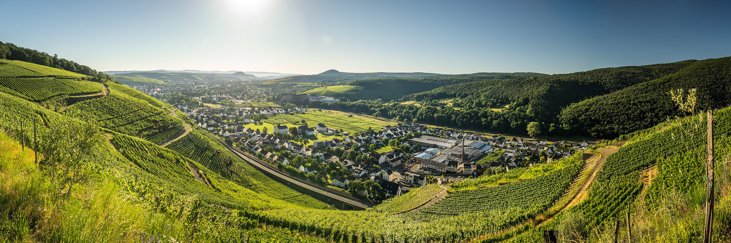 Uitzicht op Walporzheim