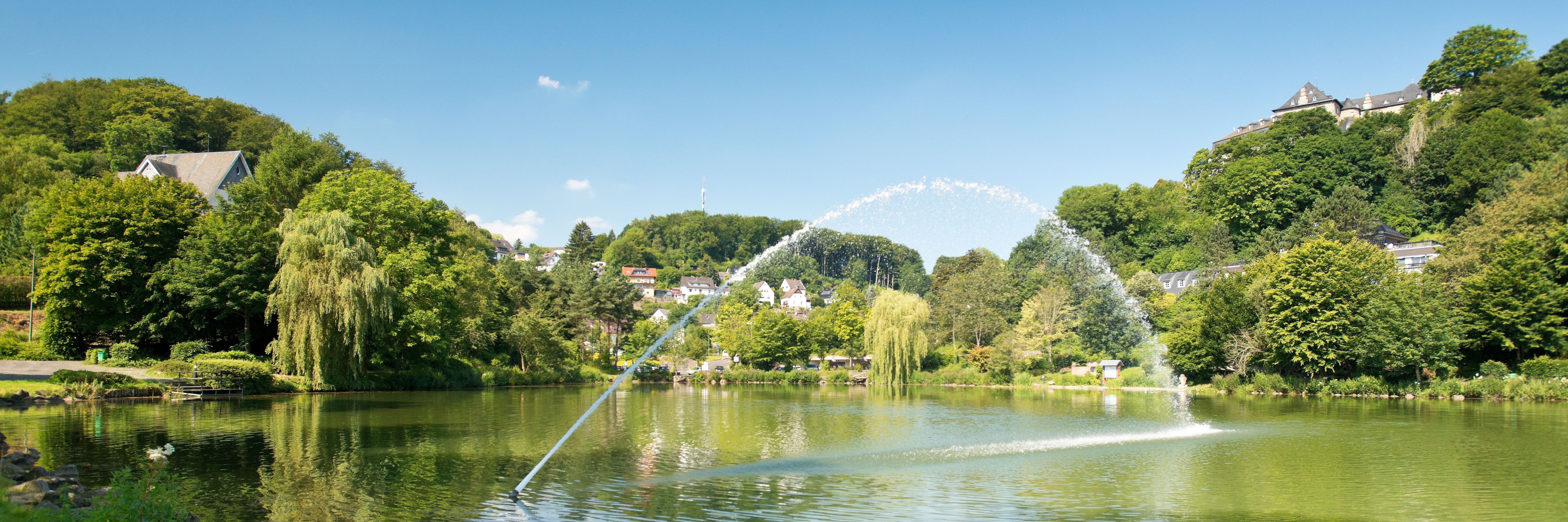 Fontäne im Blankenheimer Weiher Blankenheims Weiher