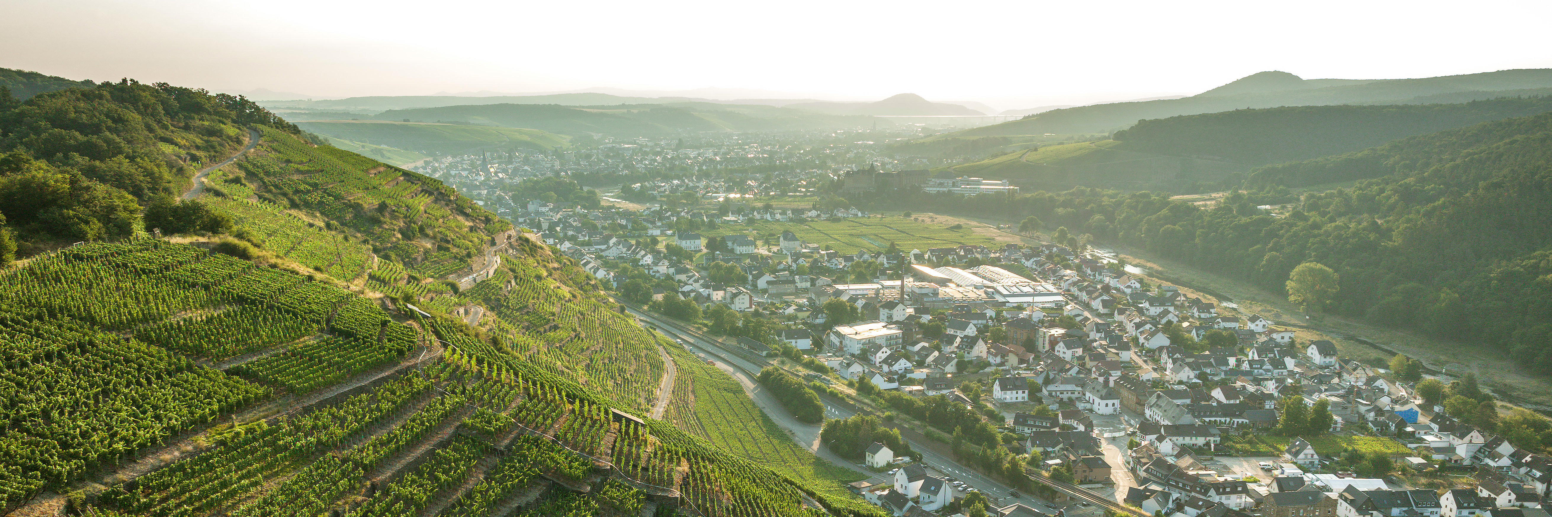 Bad Neuenahr-Ahrweiler im Ahrtal Malerischer Blick auf die Weinberge der Gesundheitsstadt Bad Neuenahr-Ahrweiler