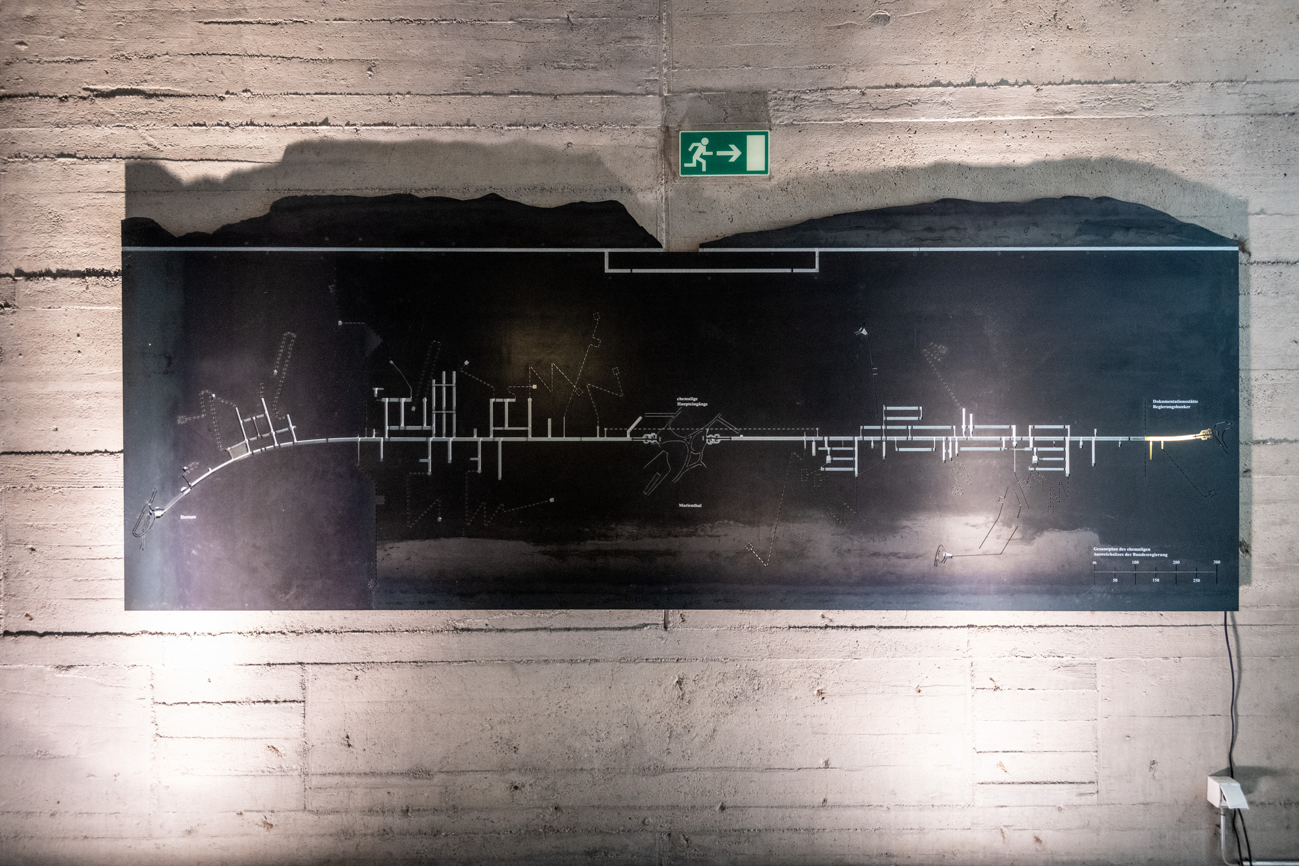 Display in de regeringsbunker