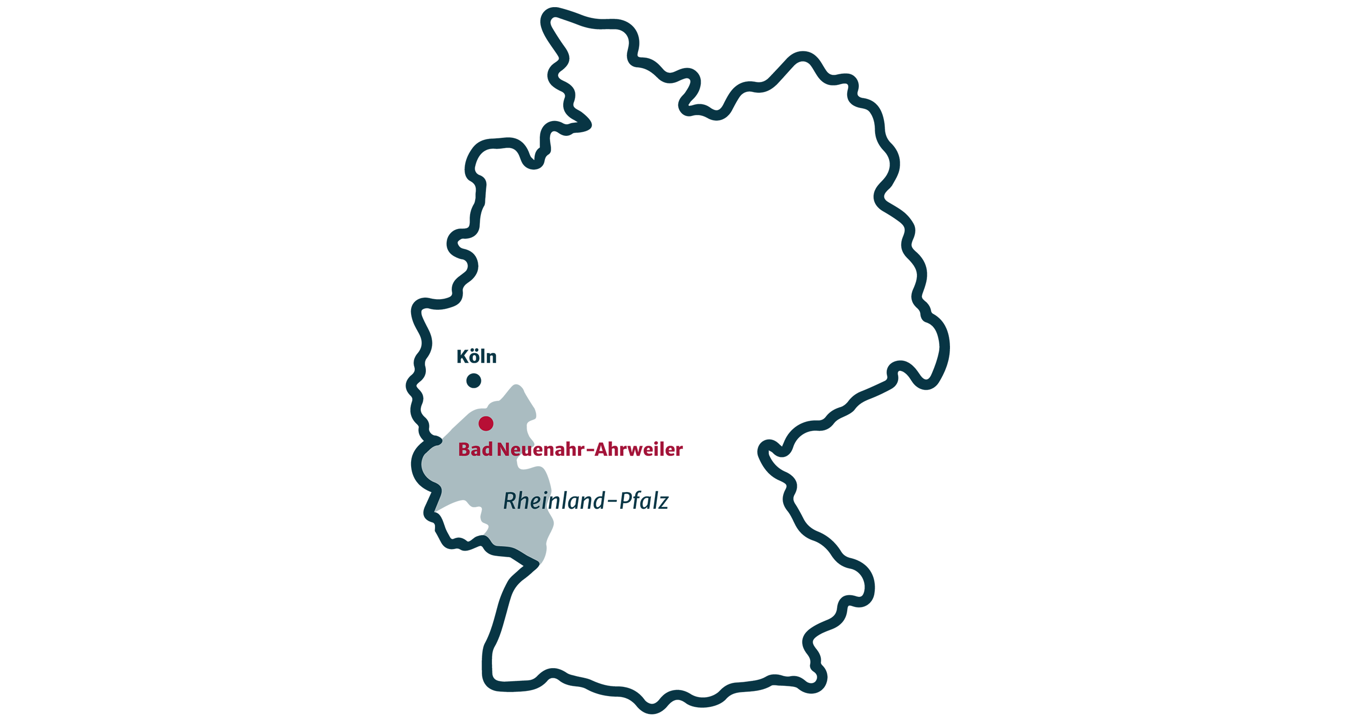 Bad Neuenahr-Ahrweiler im Ahrtal zwischen Köln und Koblenz Landkarte - Wo liegt Bad Neuenahr-Ahrweiler im Ahrtal?