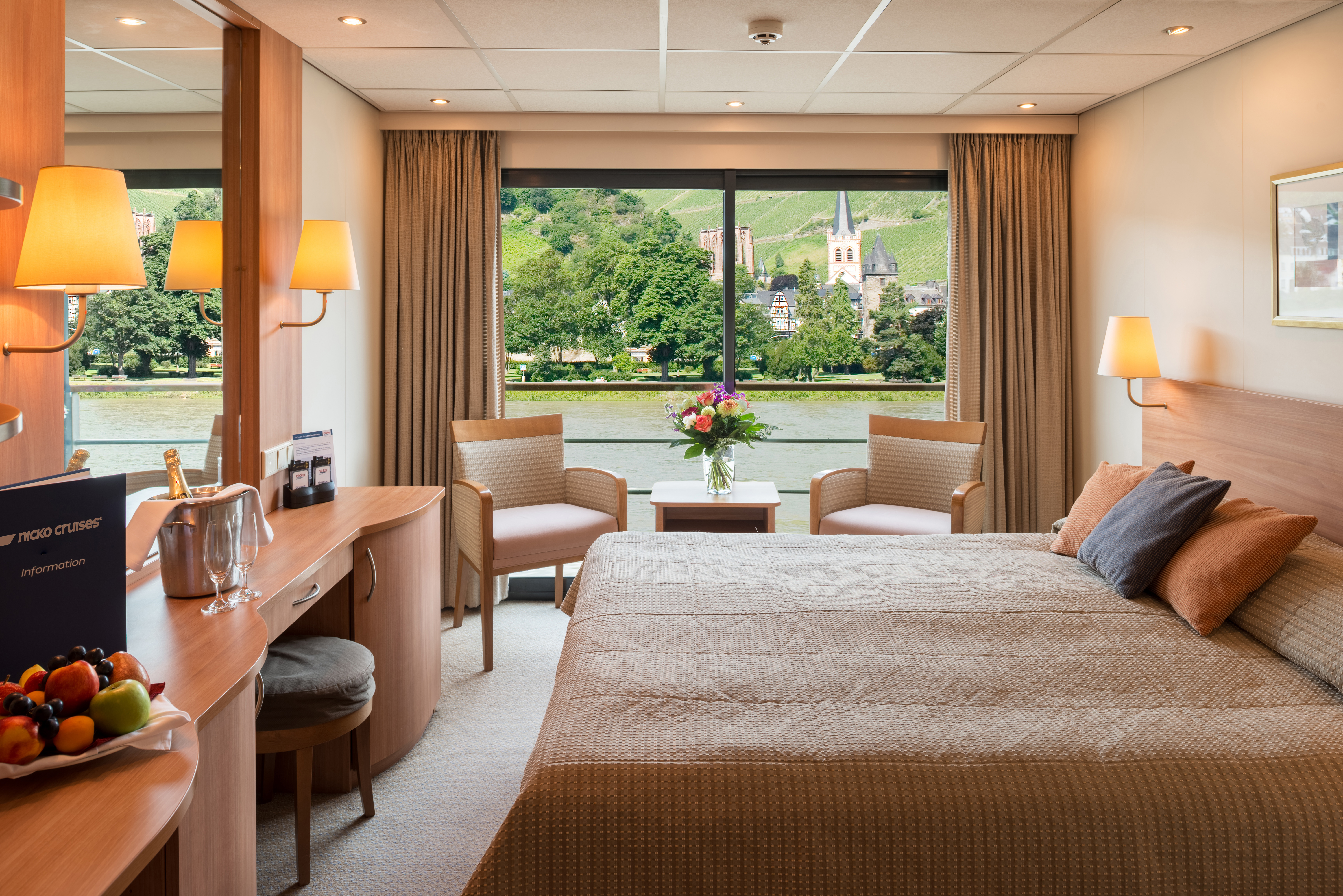 Exemple de cabine sur le pont supérieur