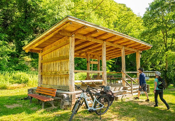 Informationstätte Goldloch am Ahr-Radweg bei Insul