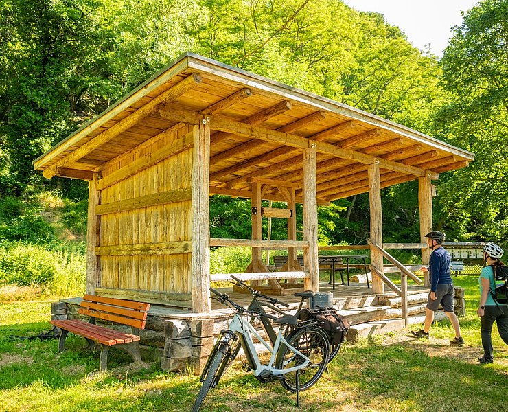 Informationstätte Goldloch am Ahr-Radweg bei Insul