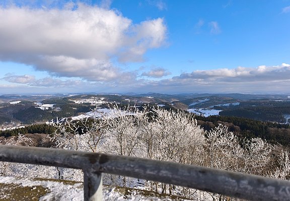 Fernblick Winterlandschaft
