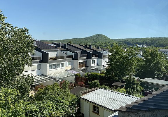 Blick auf die Rückseite des Quartiers
