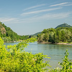 Blick auf den Drachenfels