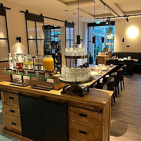 Getränkestation Frühstück