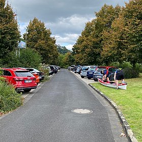 Parkplatz in Rolandseck
