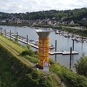 Regenfänger am Hafen Oberwinter