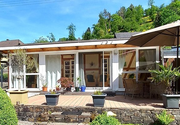 Blick auf die Terrasse