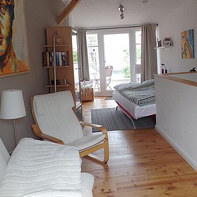 Bett oben