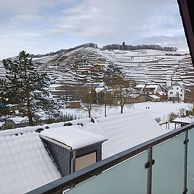 Aussicht vom Balkon