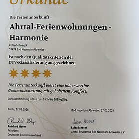DTV Urkunde