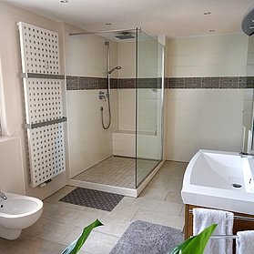 Bad Dusche mit Bidet