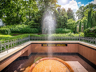 Grpßer Sprudel, Ahrtal, Kurpark, Bad Neuenahr-Ahrweiler
