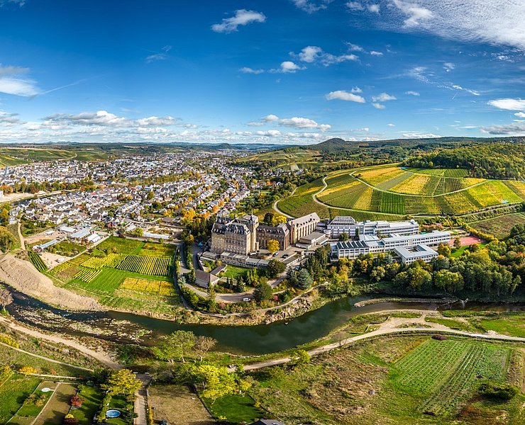 Blick auf das Kloster Kalvarienberg