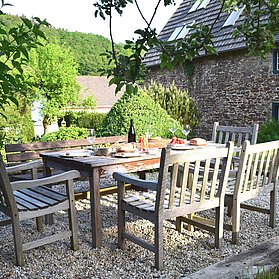 Dinner im Garten