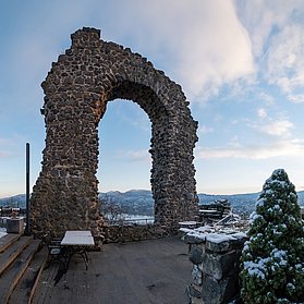 Rolandsbogen im Winter