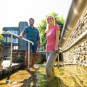 Tretbecken im Ortszentrum