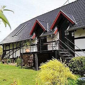 Eingang zu den Ferienwohnungen