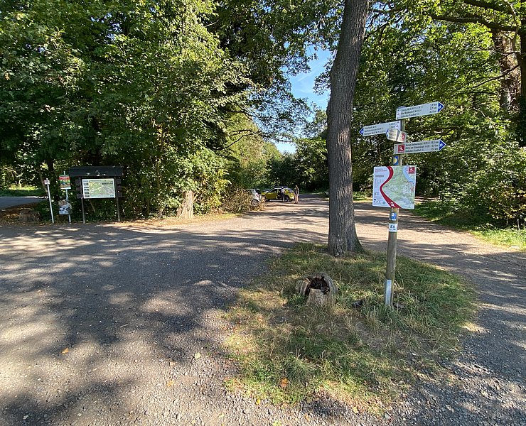Startpunkt Wanderparkplatz Waldburgstraße