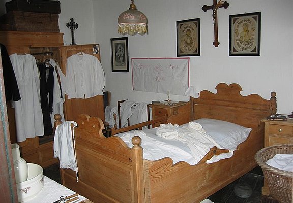 Schlafzimmer im Museum