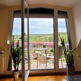 Ausblick vom Wohnzimmer