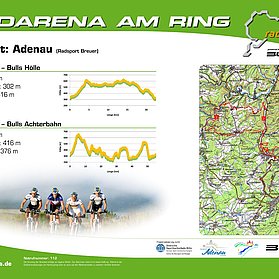 Radarena am Ring: Starttafel BULLS HÖLLE und BULLS ACHTERBAHN - MTB-Tour 1+2