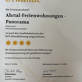 DTV Urkunde