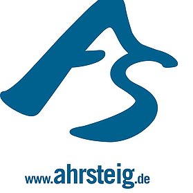 Wegelogo AhrSteig blau