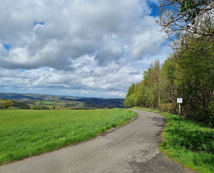 Unterwegs auf der Vulkan-Rad-Route Eifel bei Nürburg